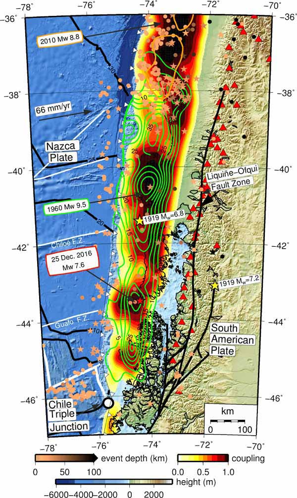 Тектонический контекст Чилийских землетрясений