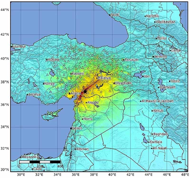 Землетрясение в Газиантепе M7.8