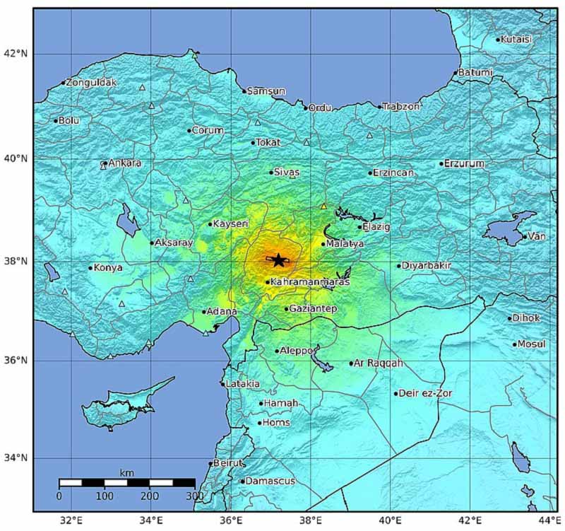 Землетрясение в Кахраманмараше M7.5