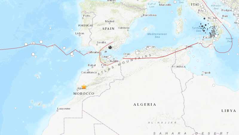 Землетрясение в Марокко 8.09.2023 и особенности геотектонического устройства региона.