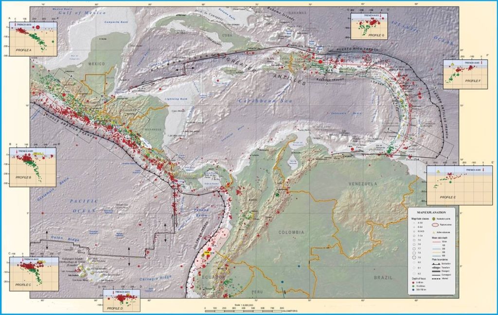 Seismicity of the Earth 1900–2010 Caribbean Plate and Vicinity